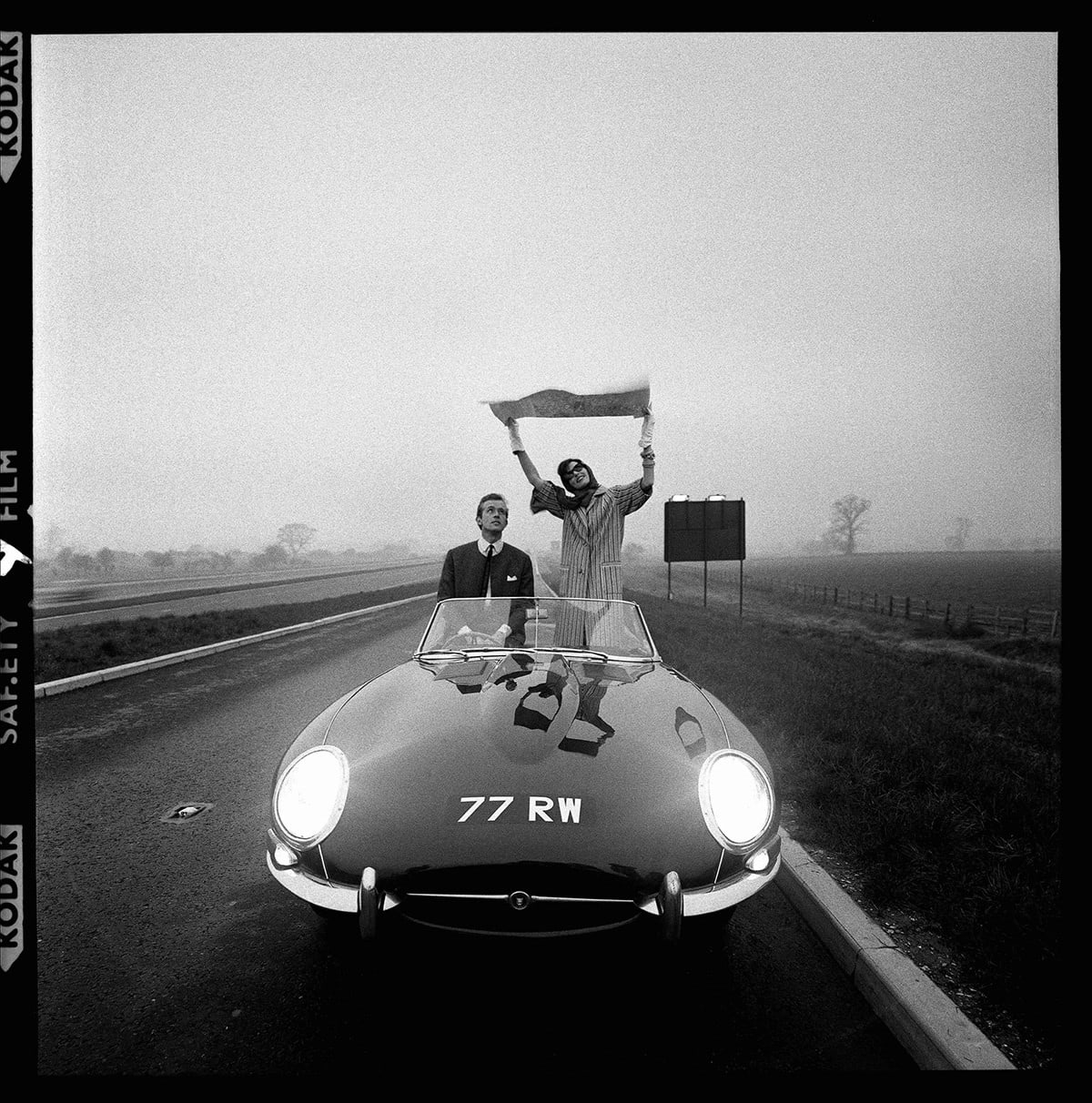 Brian Duffy, 'E-Type Jaguar on Newly Opened M1 Motorway, 1961'
