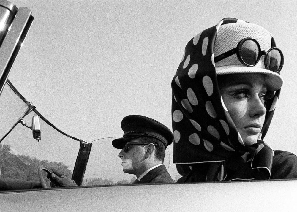 Brian Duffy: 'Girl with Chauffeur, Queen Magazine, 1965'