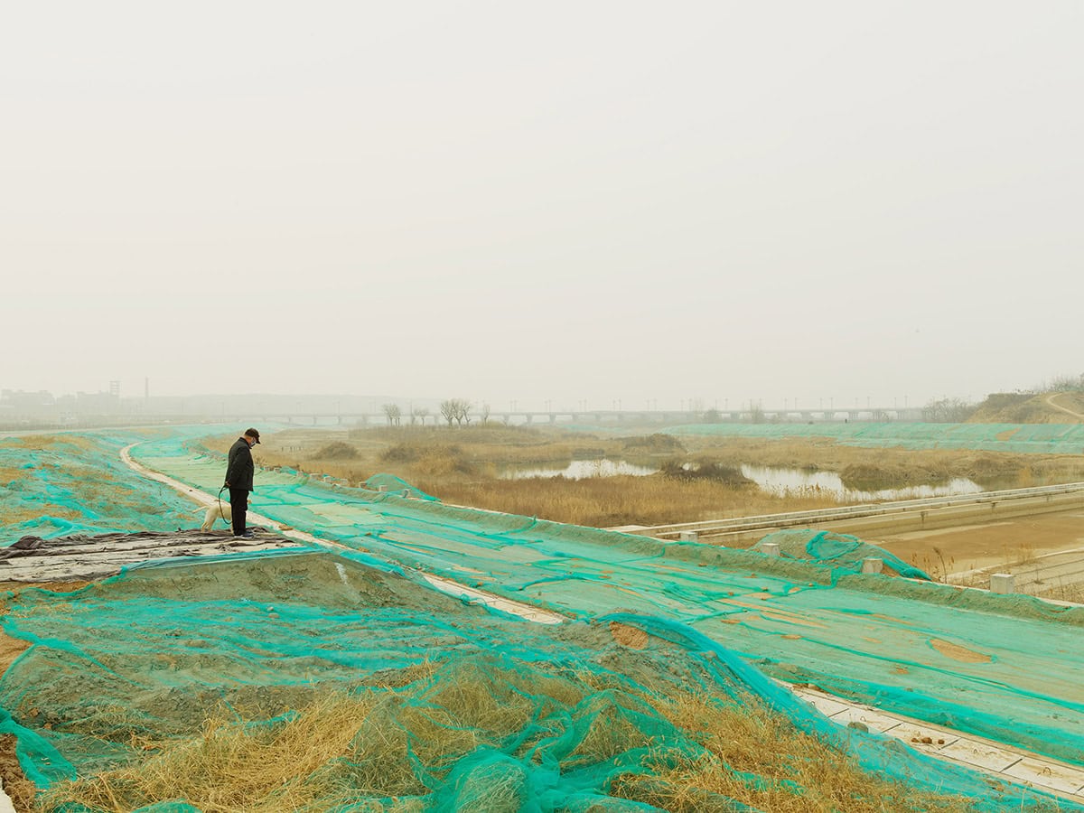 Zhang Kechun, 'Park Covered With Green Dust-proof Nets, Shaanxi, 2018'