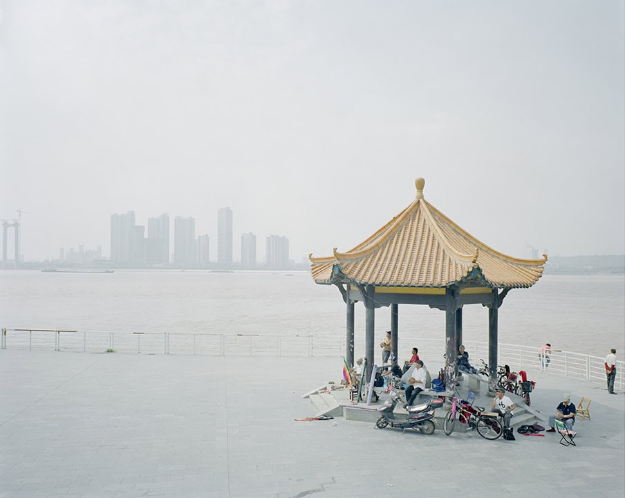 Zhang Kechun, 'People Flying Kites Under the Pavilion, 2014'