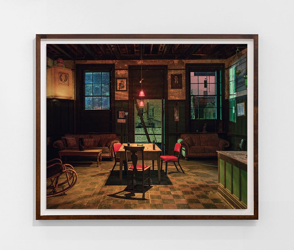 Andrew Moore, 'Back Room at the Harmony Club, 2017'